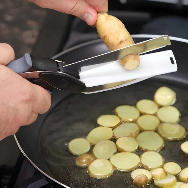 2-in-1 Cleaver Cutter with Chopping Board